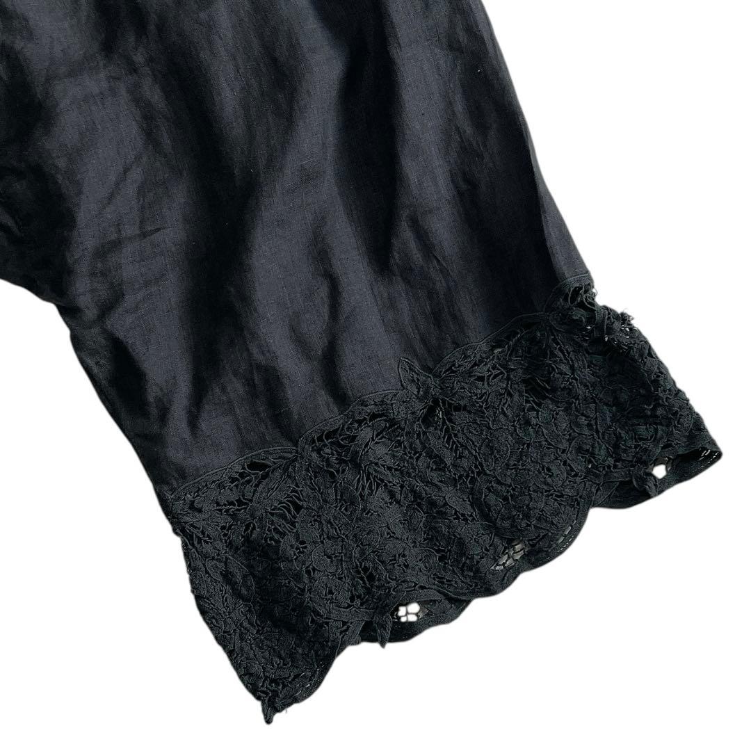 ヴラスブラム Vlass blomme コルトレイクリネン レースサルエルパンツ