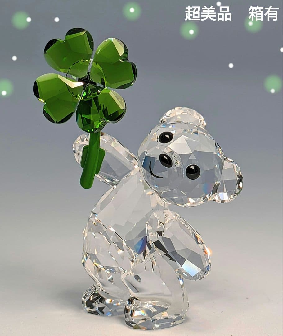 スワロフスキー　箱有り　クリスベア　クローバー　swarovski