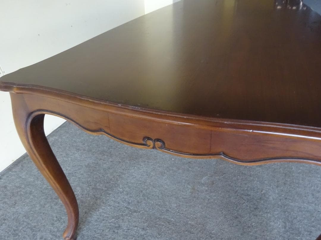 まさ　カリモク　ビンテージ　フレンチクラシック　ダイニングテーブル　ロココ