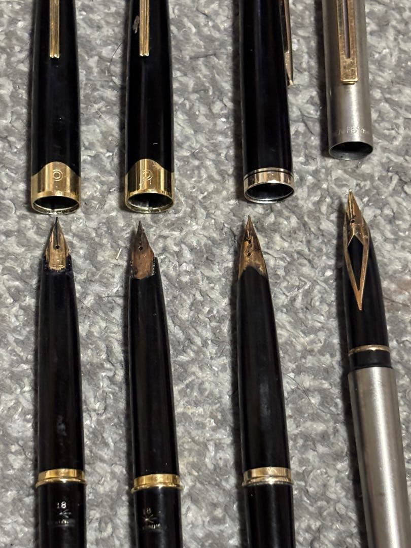 万年筆4点セット　刻印あり　 お値下げ不可