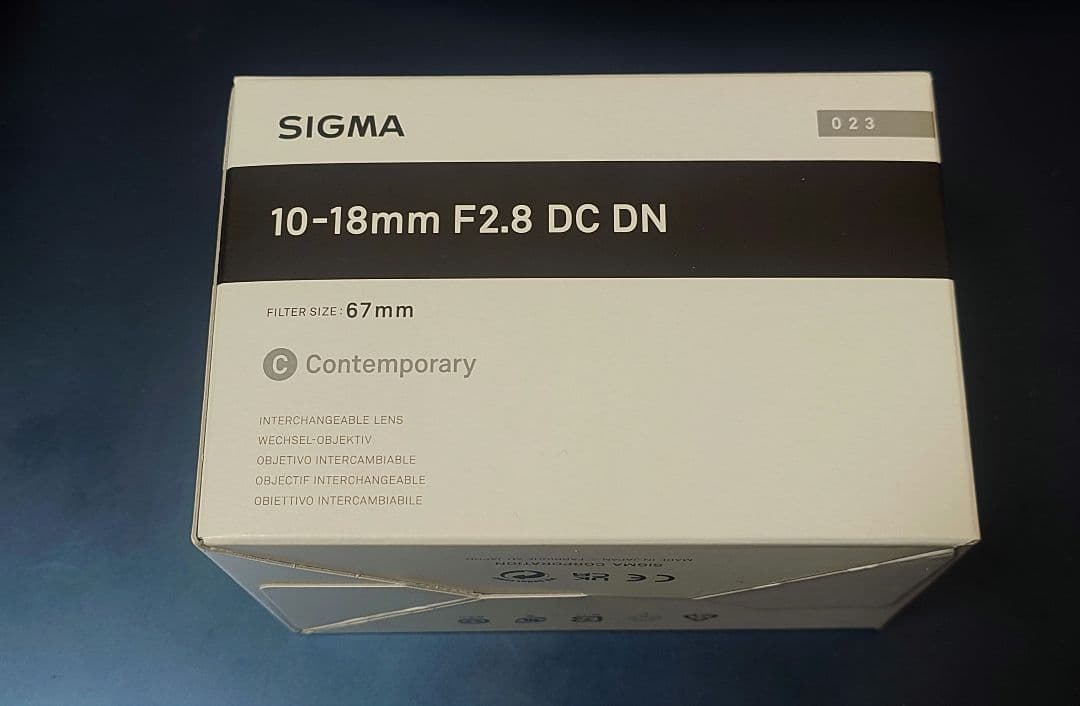 【新品未使用】SIGMA 10-18mm F2.8 DC DN