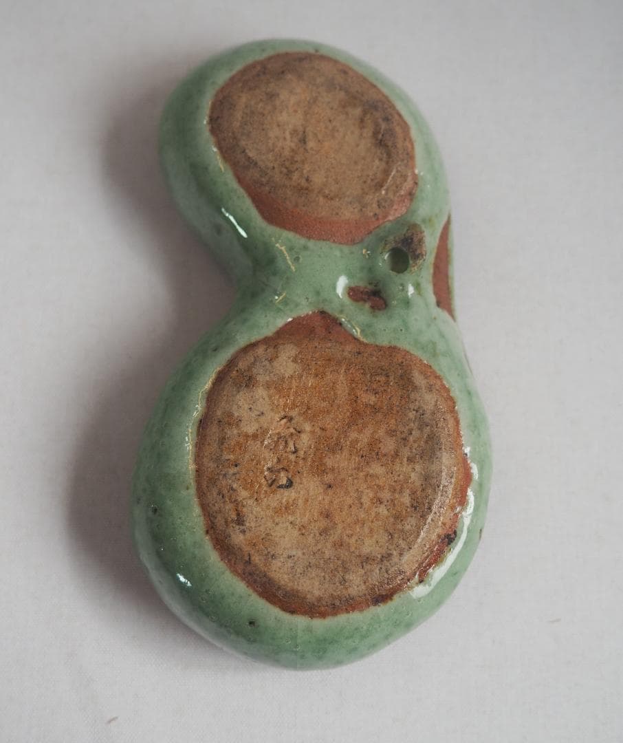 2代 眞清水蔵六　瓢形香合（共箱）