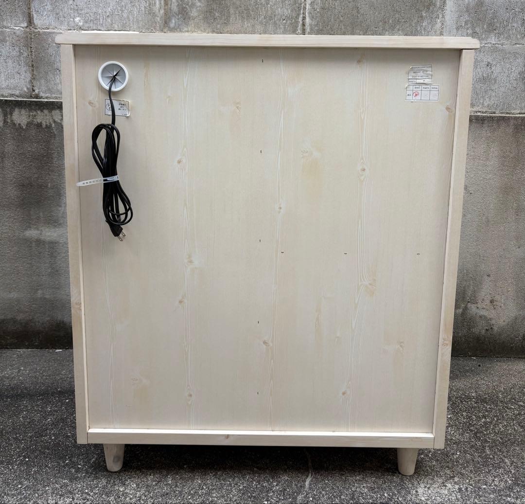 北欧・キャビネット・フラップ 天然木 フレンチ フレンチカントリー 無垢 完成品