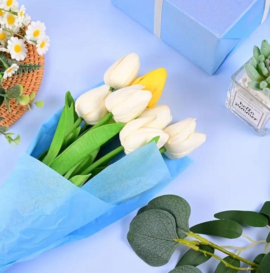 確認中　No.18　薄葉紙　ブルー系　5色×各5枚　計25枚