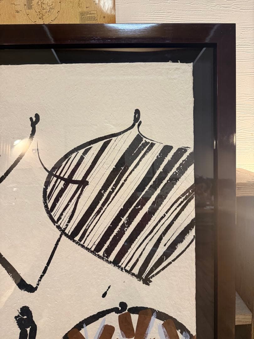 【真作】額装済 SATO ASAMI サトウアサミ ジクレー 版画 VASE 大