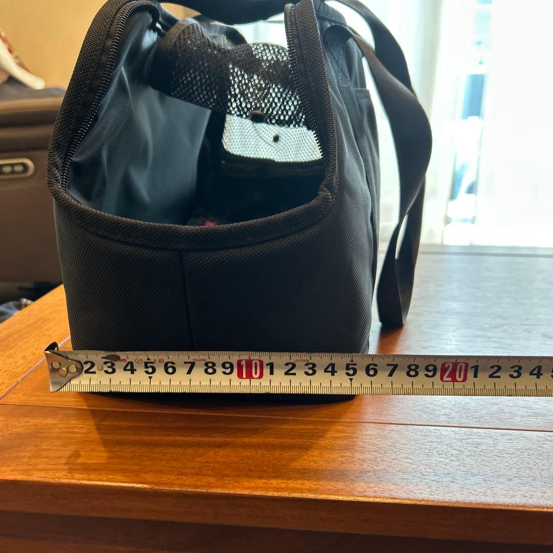 free stitch ブラック ナイロン キャリーバッグ