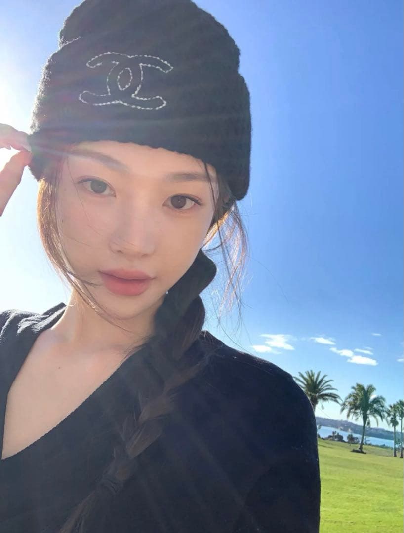 未使用 CHANEL シャネル ニット帽 ビーニー 24A ブラック 黒