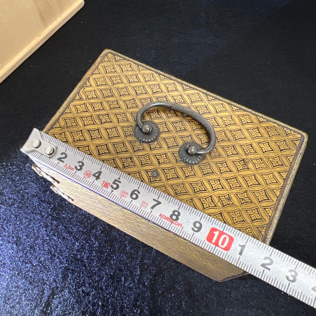 極上蒔絵小箪笥　木箱付　最大長さ約12㎝　東Y8-0105☆2Fチヒエ