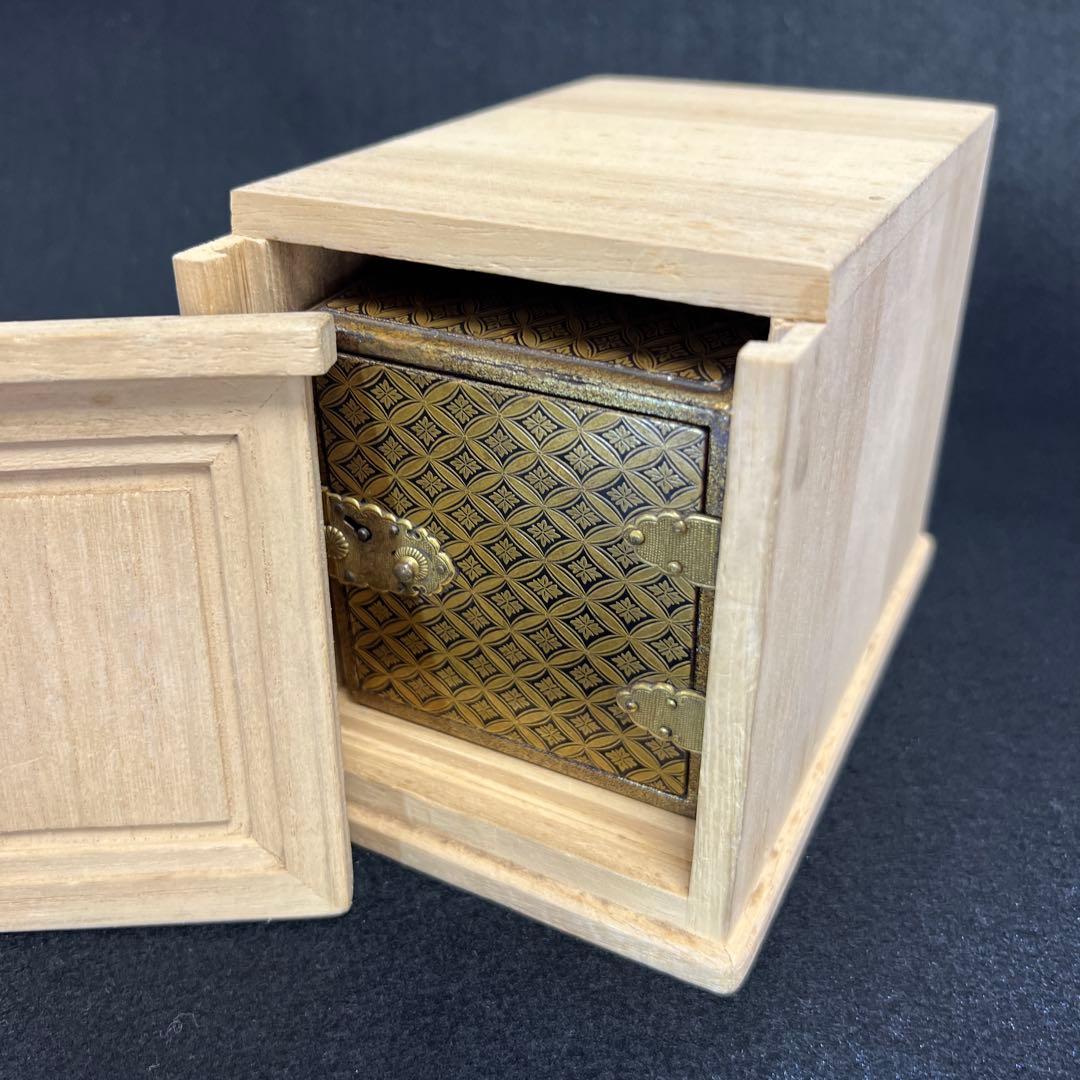 極上蒔絵小箪笥　木箱付　最大長さ約12㎝　東Y8-0105☆2Fチヒエ