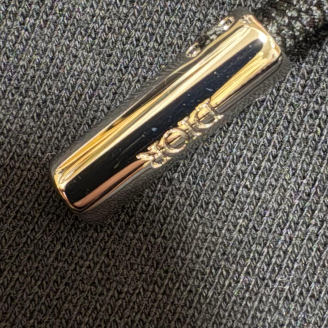 23aw DIOR ディオール ロゴパッチ スリーブロゴ フーディー 黒