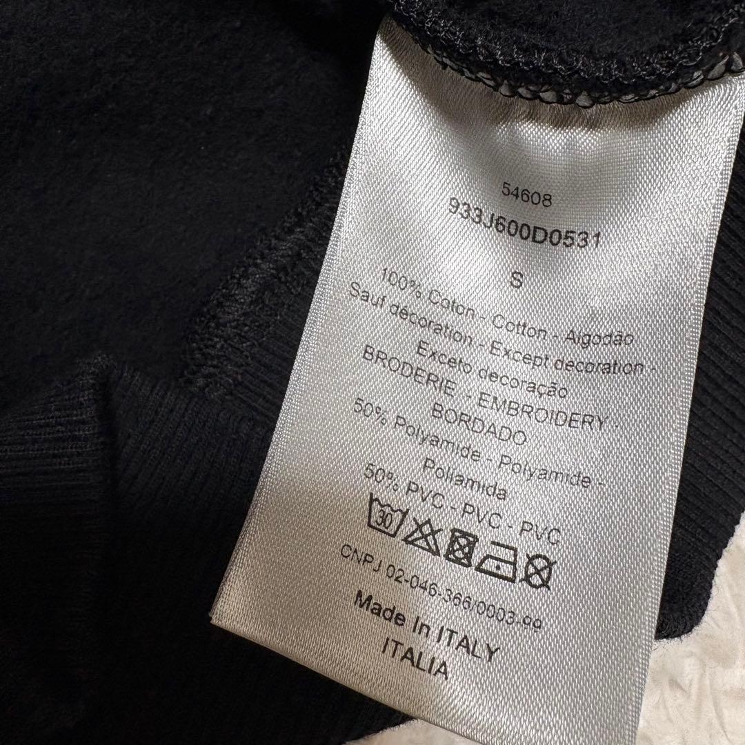 23aw DIOR ディオール ロゴパッチ スリーブロゴ フーディー 黒