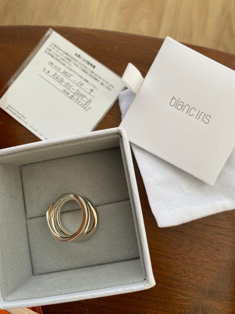 ブランイリス　blanc irisシルバーリング　18号