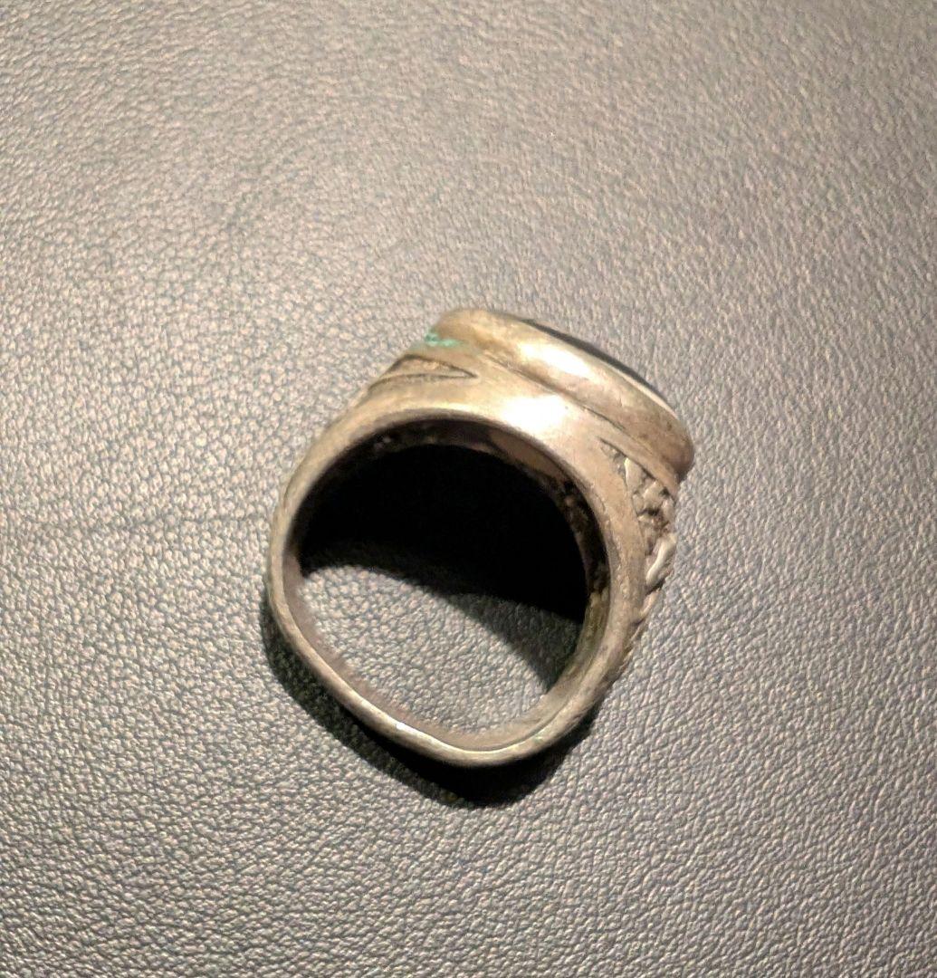 スカルリング 薩摩ボタン 日本製 和柄シルバー 925 14~14.5号