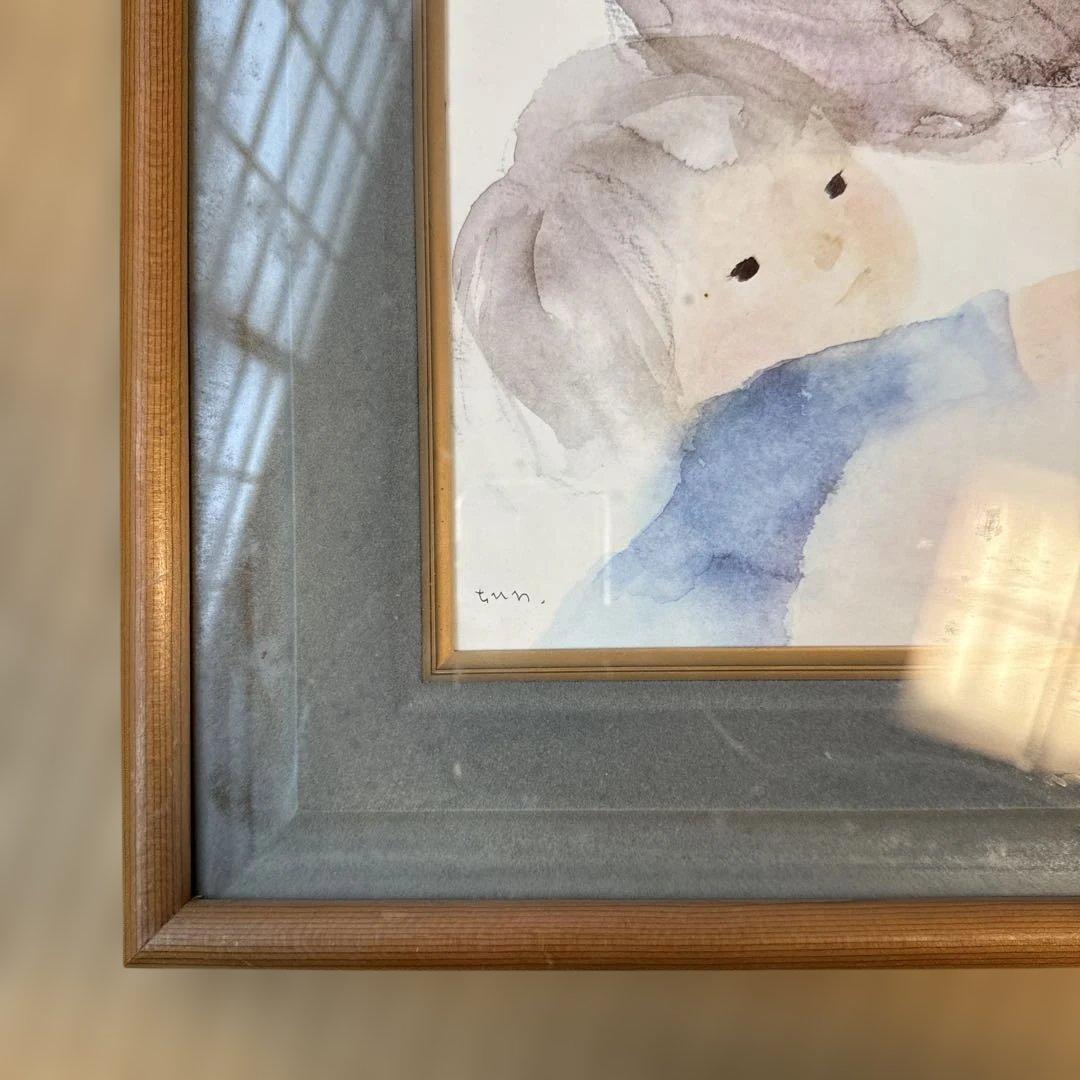 いわさきちひろ『母の日』　フレーム付き