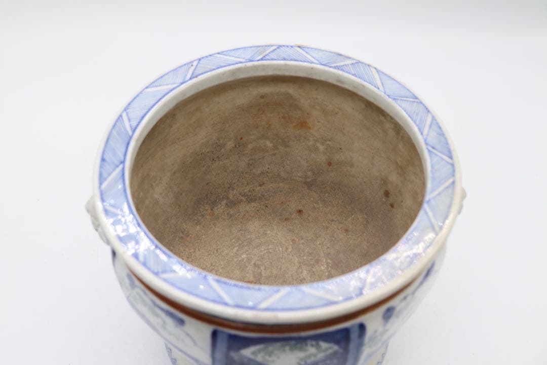 明治期　伊万里　香炉　初期印判　送料込み0515