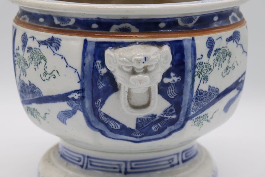 明治期　伊万里　香炉　初期印判　送料込み0515