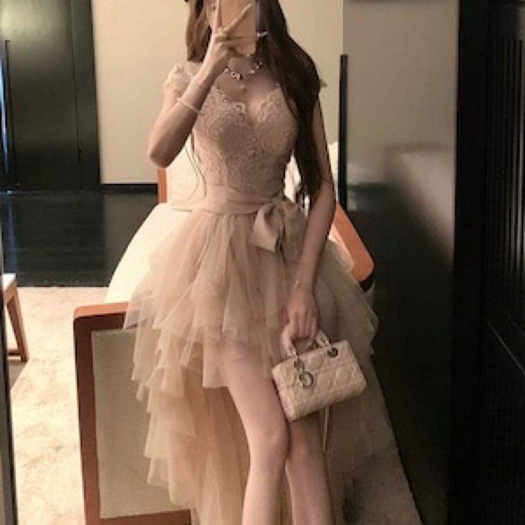 ピンク チュールワンピース×ジャケット M ｜オケージョン・パーティー