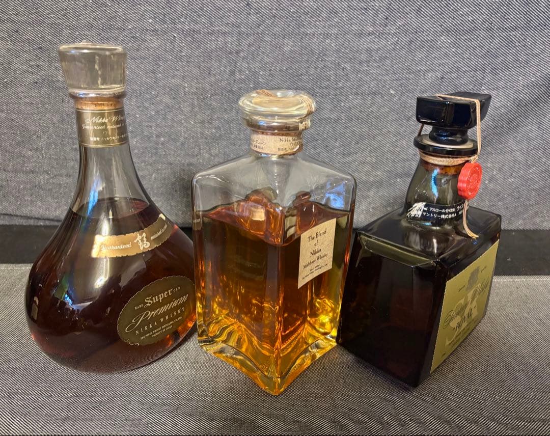 ブレンドオブニッカなど　国産ウイスキー古酒　3本セット　未開封