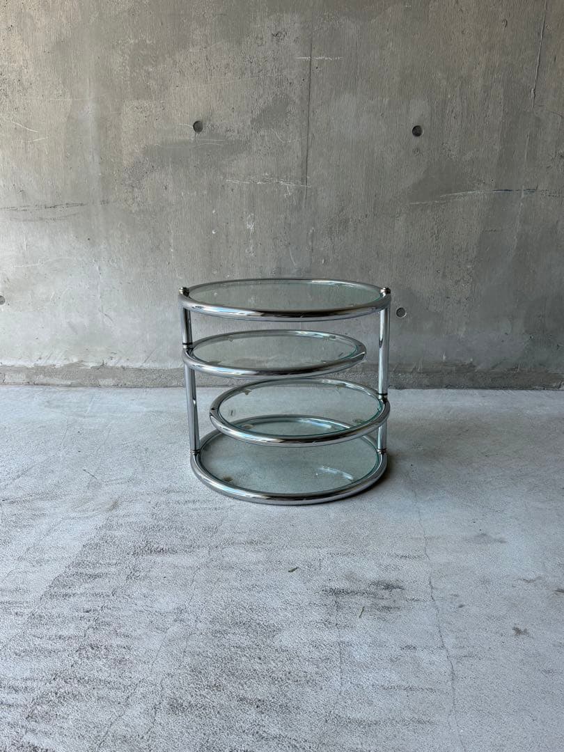 ミッドセンチュリー　ラウンドテーブル　スペースエイジ　Y2K