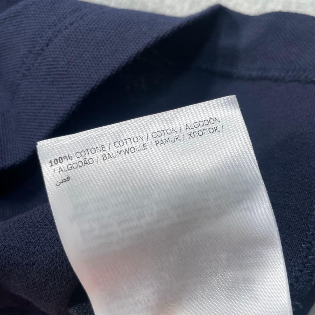 モンクレール　MAGLIA 半袖ポロシャツ ネイビー/ホワイト　S