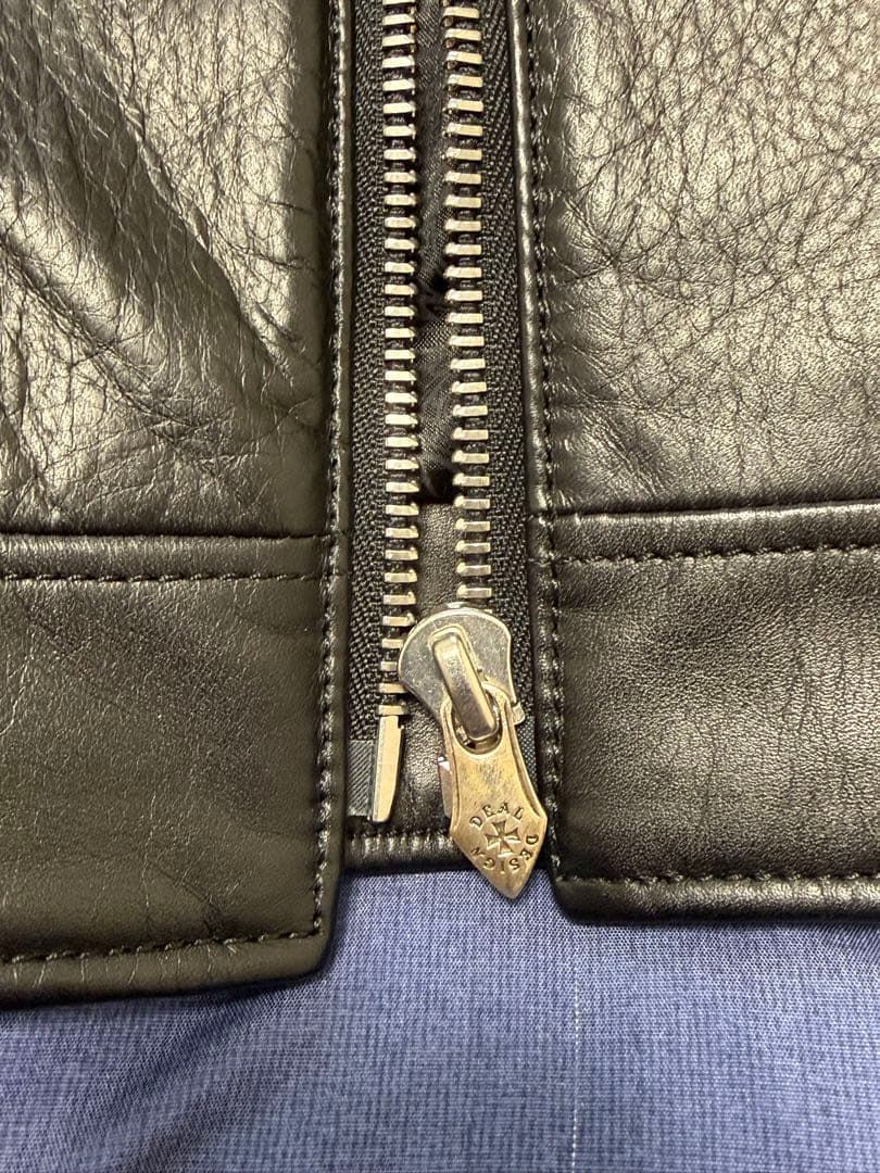 ディールデザイン レザー シングルライダースジャケット