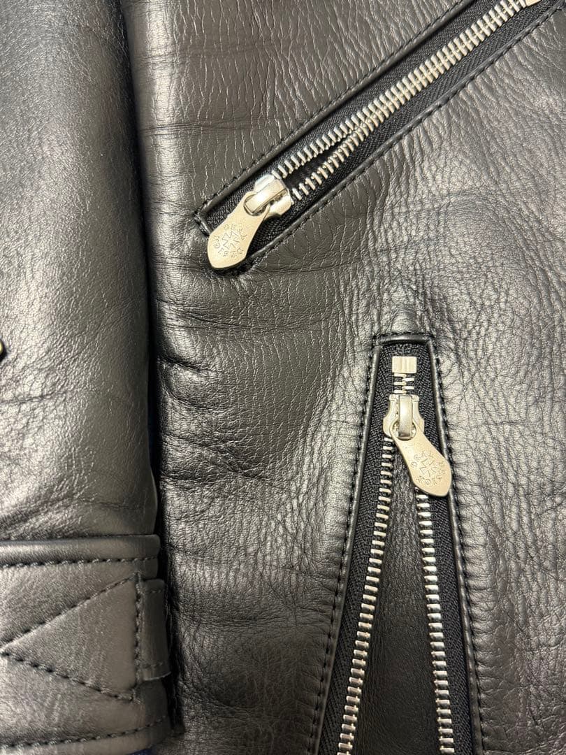 ディールデザイン レザー シングルライダースジャケット