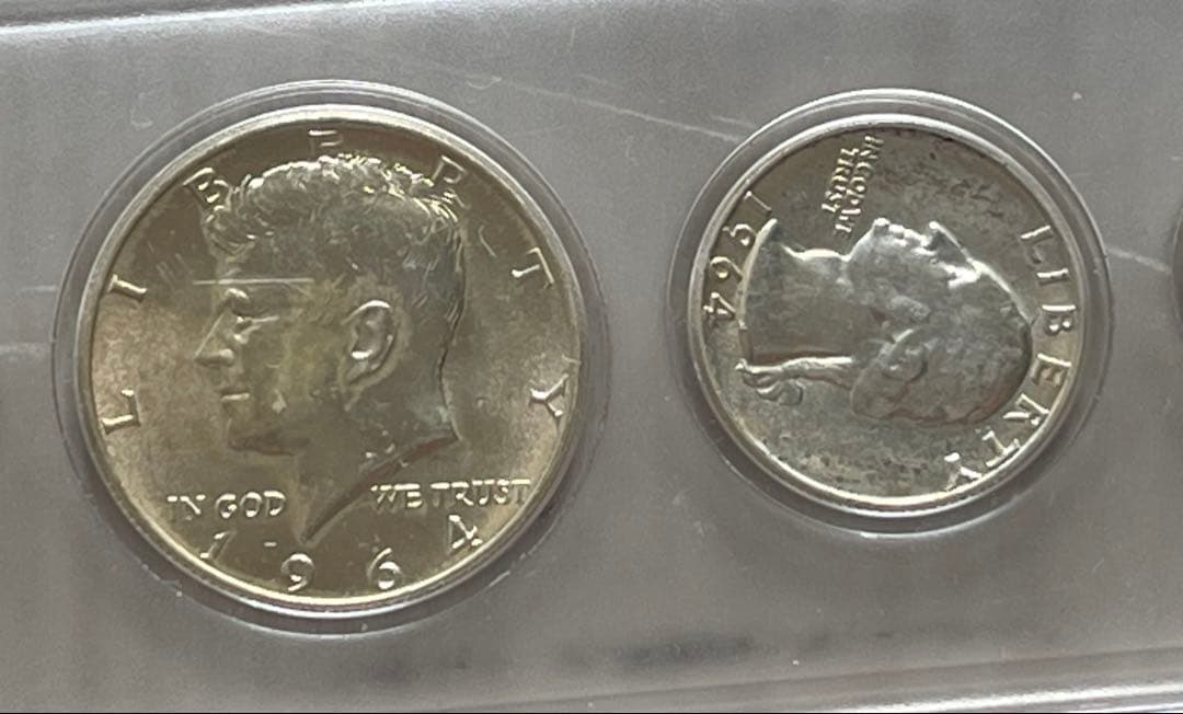 1922年旧貨幣アメリカ　モルガンダラー セット 6枚ケース入り