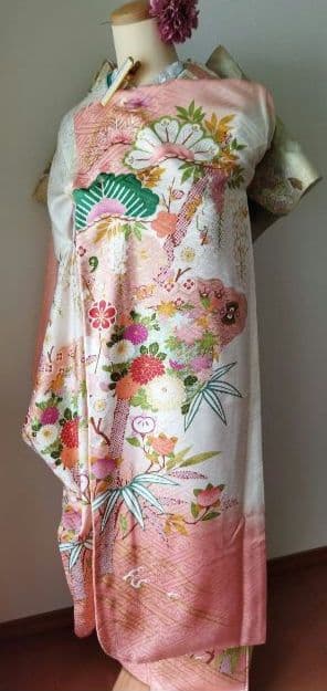 限定セール！1/18(日)まで　433.振袖7点セット 正絹　フルセット　成人式