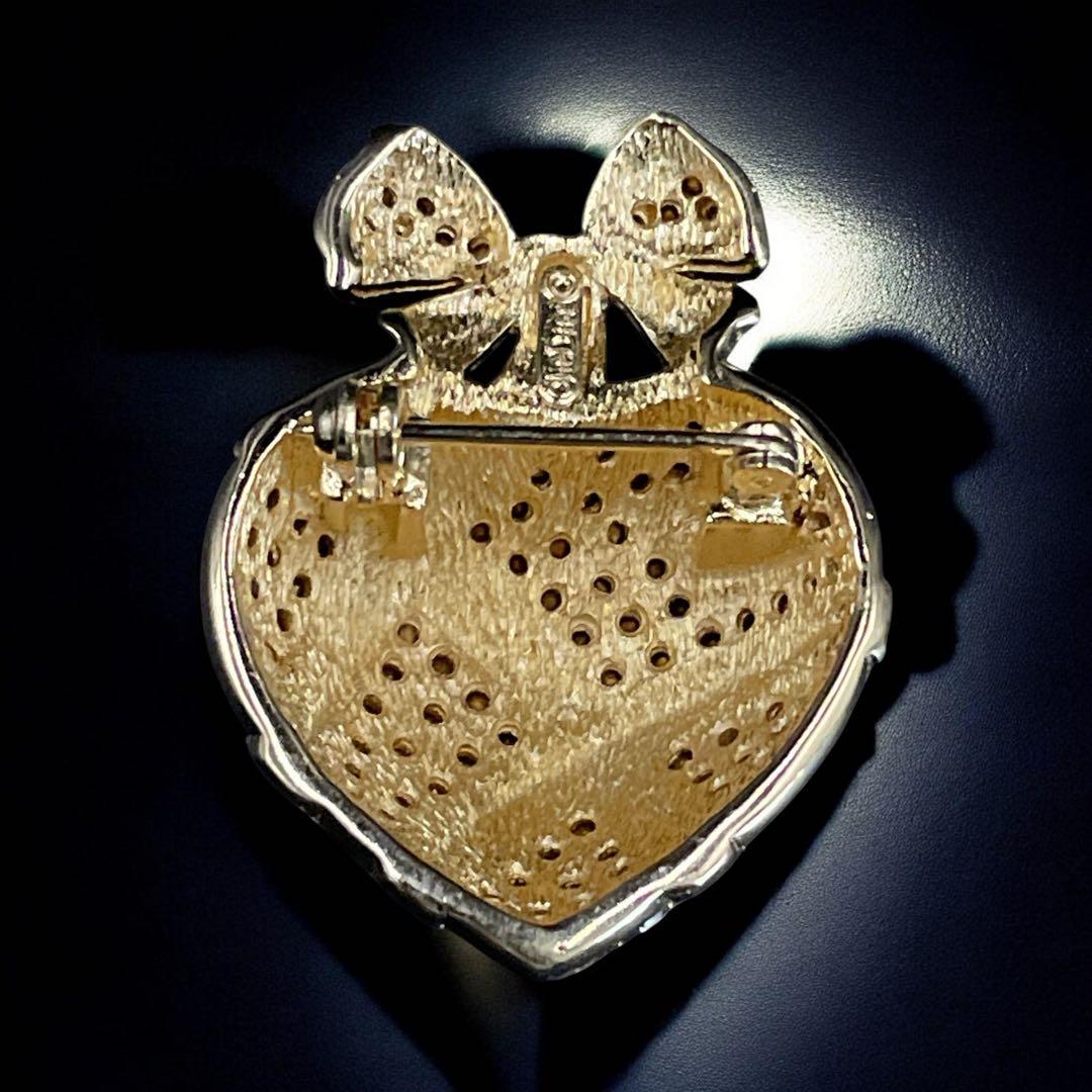 希少デザイン　美品　クリスチャンディオール　ストロベリー　ブローチ　コサージュ