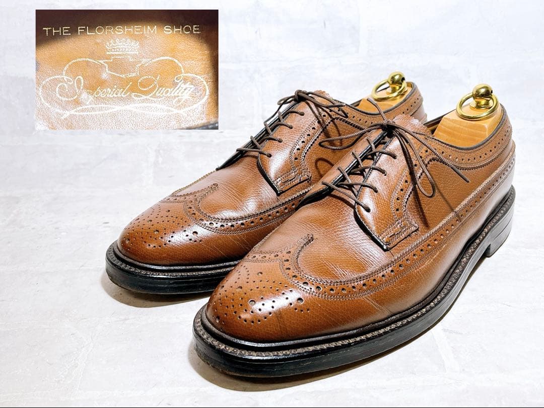 【美品】FLORSHEIM IMPERIAL 70's ヴィンテージ US8.5