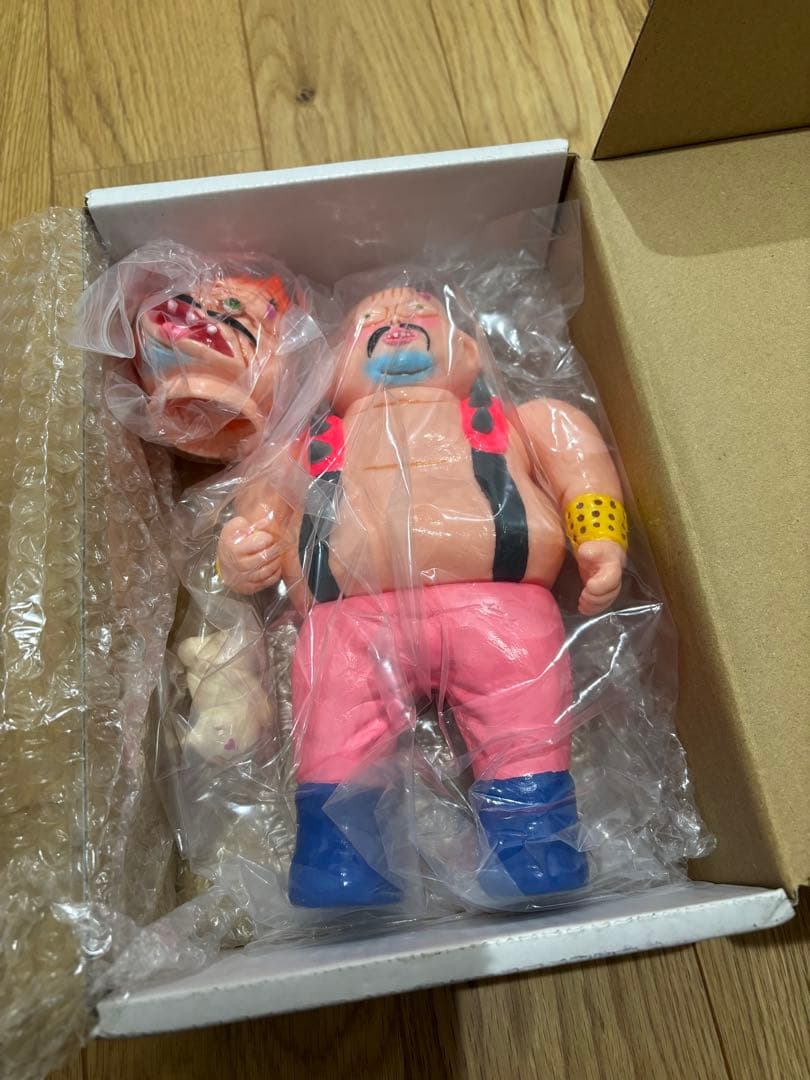 デハラユキノリ 粘度百裂拳 ハート様 美品 約22㌢ 北斗の拳 ソフビ