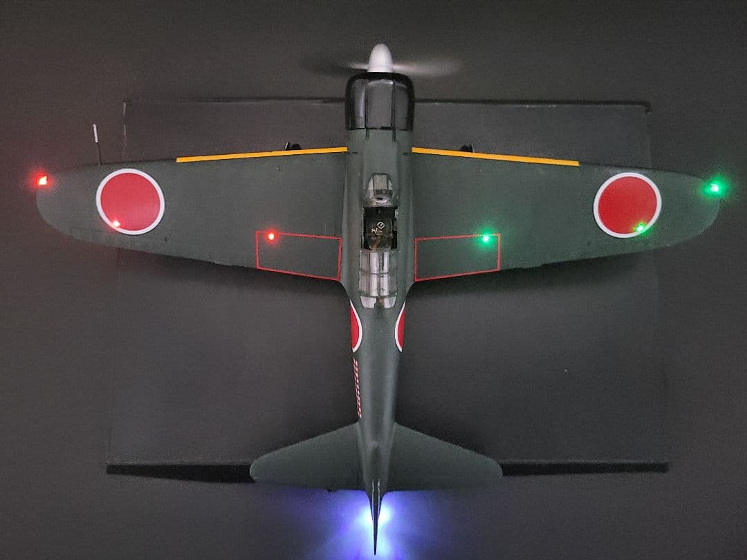 零式艦上戦闘機21型、岩本 飛曹 長搭乗機 タミヤ1/48スケール完成品 零戦