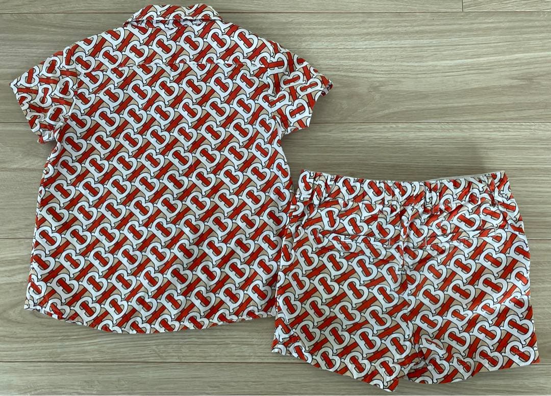 BURBERRY Bロゴパターン 2Y 92cm セットアップ