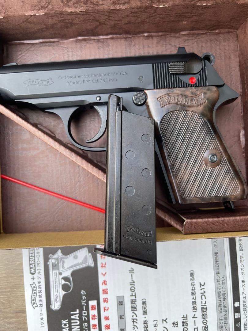 【未使用に近い】マルゼン　ワルサーPPKガスブローバック　クラシック