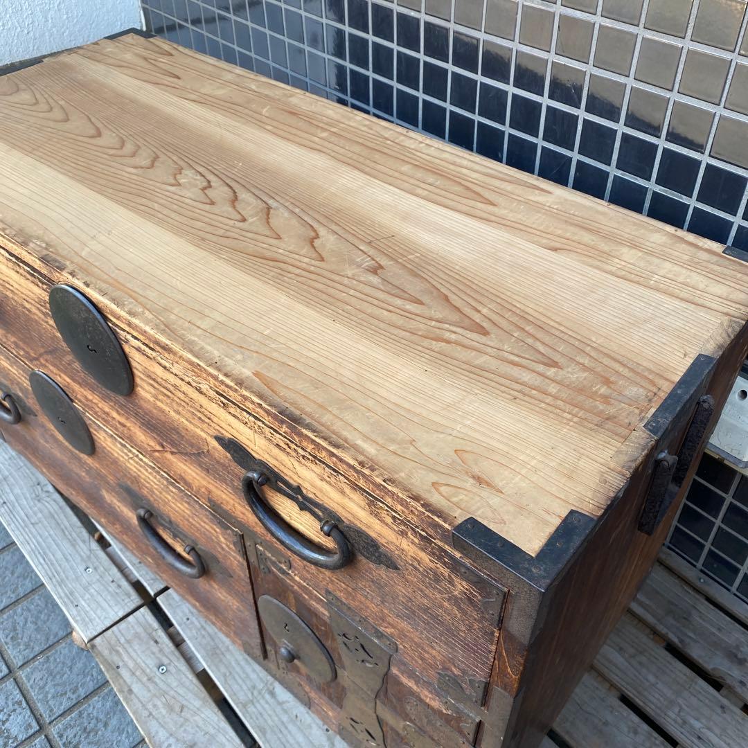 時代物 桐箪笥 時代金具 店舗什器 骨董品 古民家 蔵出し アンティーク