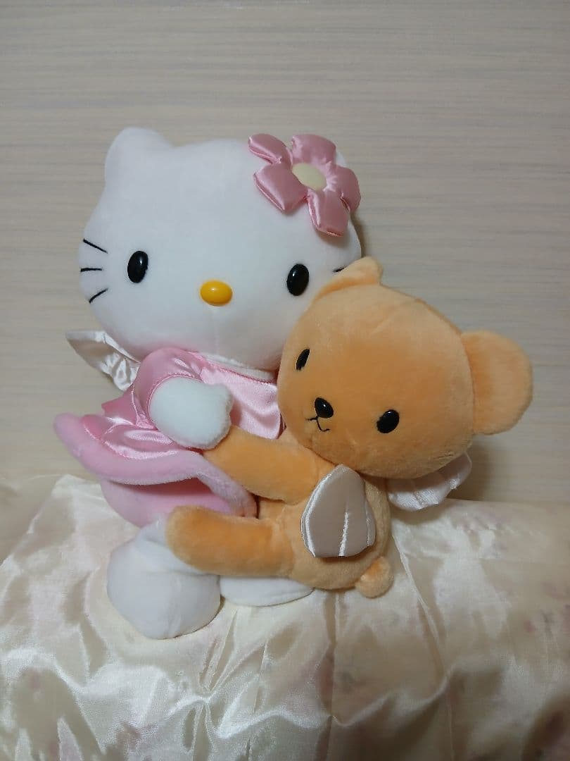 ハローキティエンジェル　くま♡うさぎ　ぬいぐるみセット