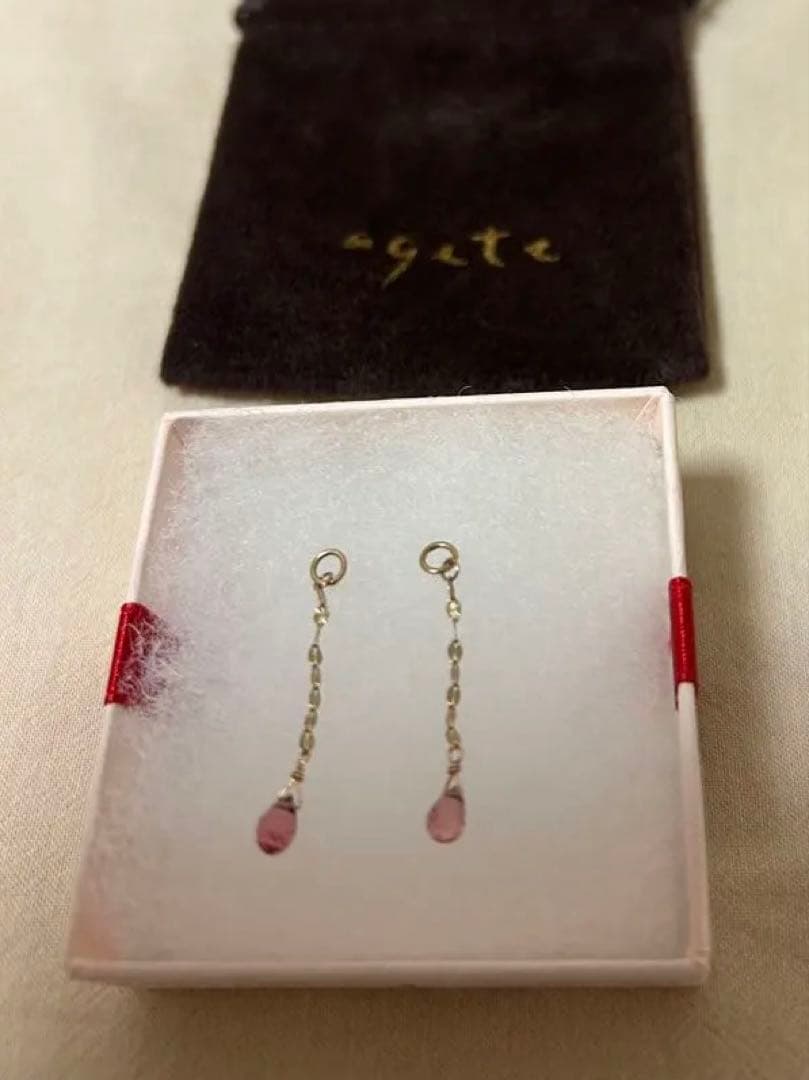 agete アガット ピアスチャーム K10