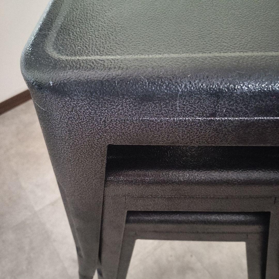 スタッキング　スチール　スツール ブラック　未使用