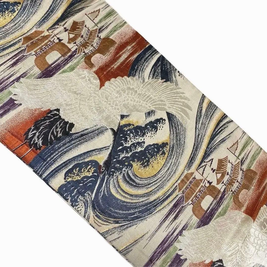 【専用です】 飛鶴 荒海 竜宮城 丸帯 古布 リメイク素材