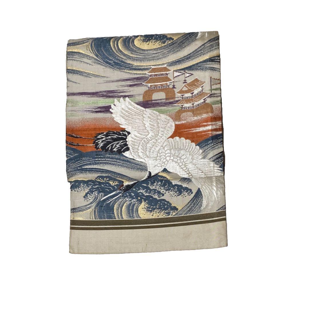 【専用です】 飛鶴 荒海 竜宮城 丸帯 古布 リメイク素材