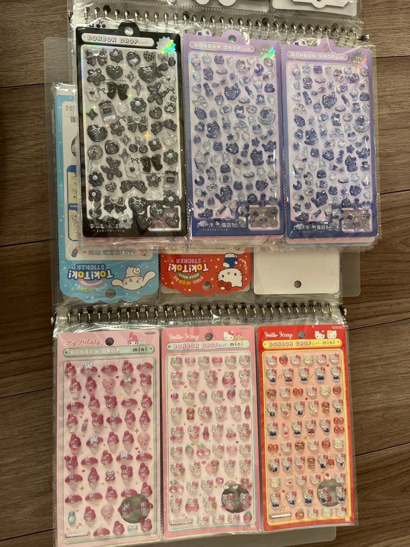 ボンボンドロップシール　まとめ売り　シール帳　完成品