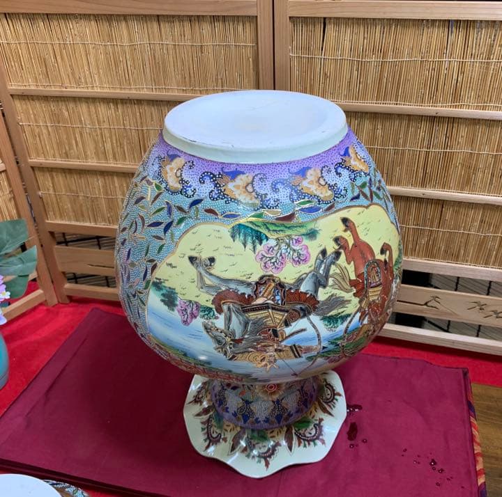 骨董 飾り壺 特大❤️