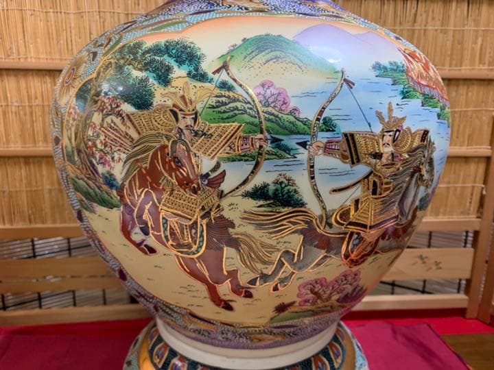 骨董 飾り壺 特大❤️