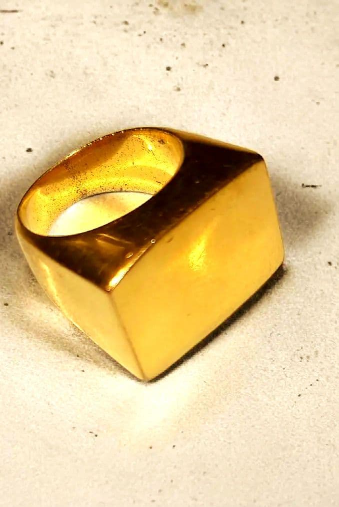 【美品】ドリスヴァンノッテン スクエアリング ビンテージ 17号