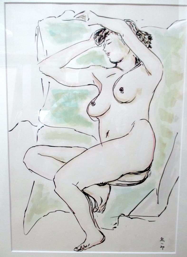 石橋宏一郎「横臥裸婦」　八戸市洋画家〜北国の風土を描き続けた洋画家