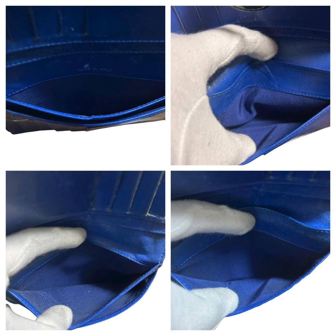 H*i様 CHANEL グリーン ラムスキン マトラッセ 二つ折り財布 コンパク