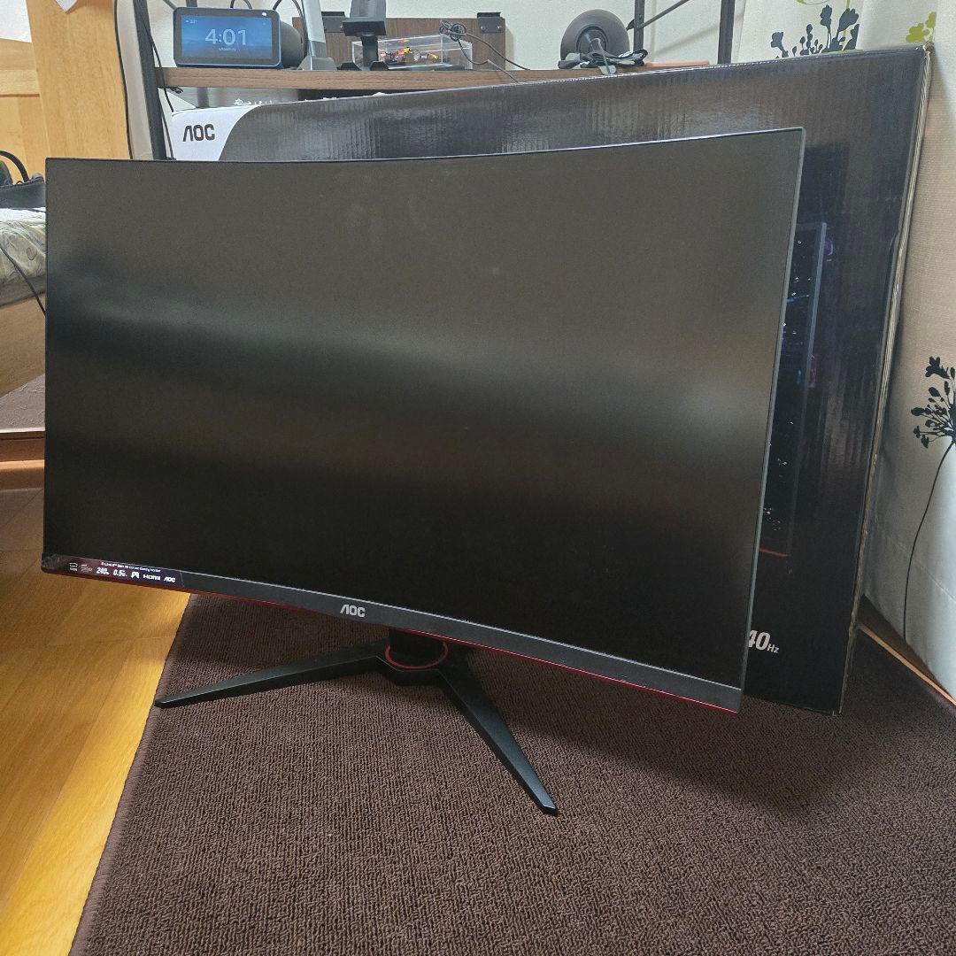 AOC C32G2ZE 31.5インチ曲面ゲーミングモニター　湾曲　240Hz
