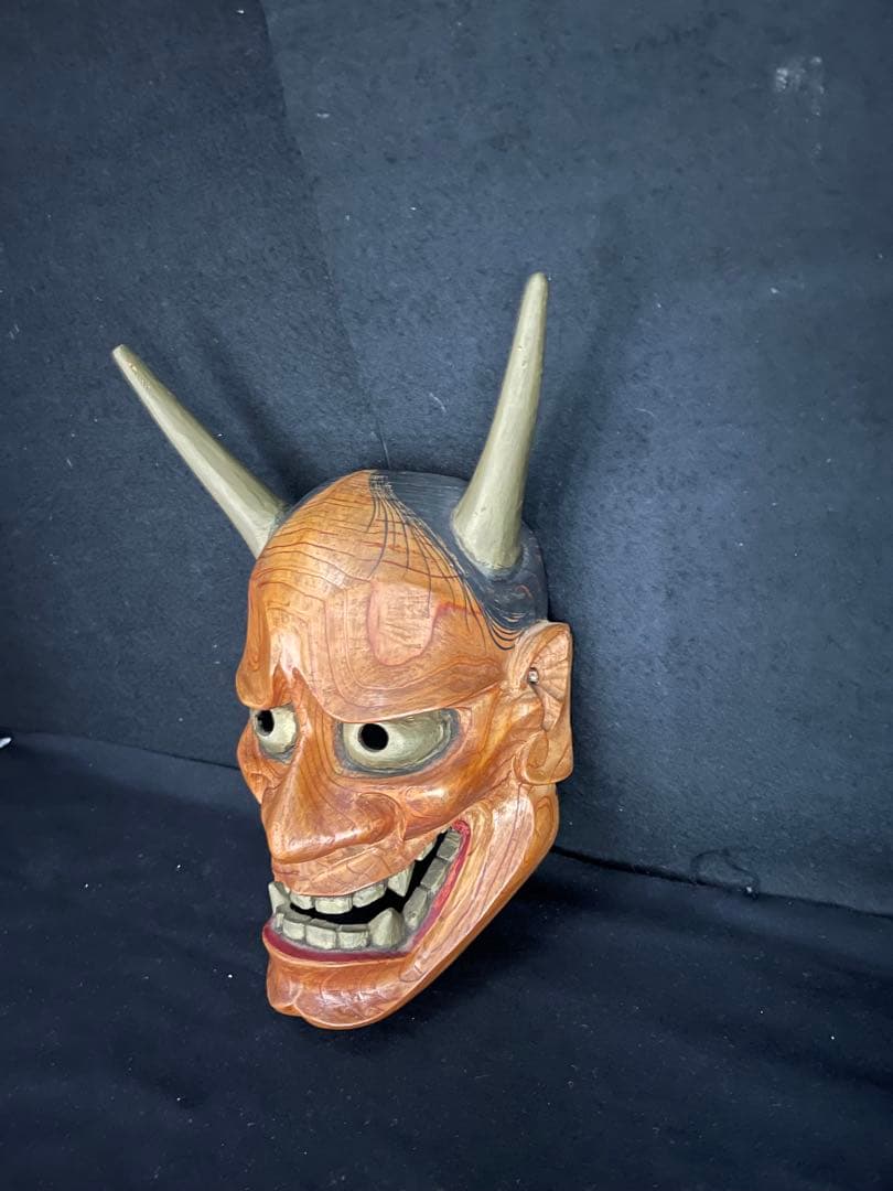 匠*様 般若　お面　木製　正昭　？　ヴィンテージ　レトロ