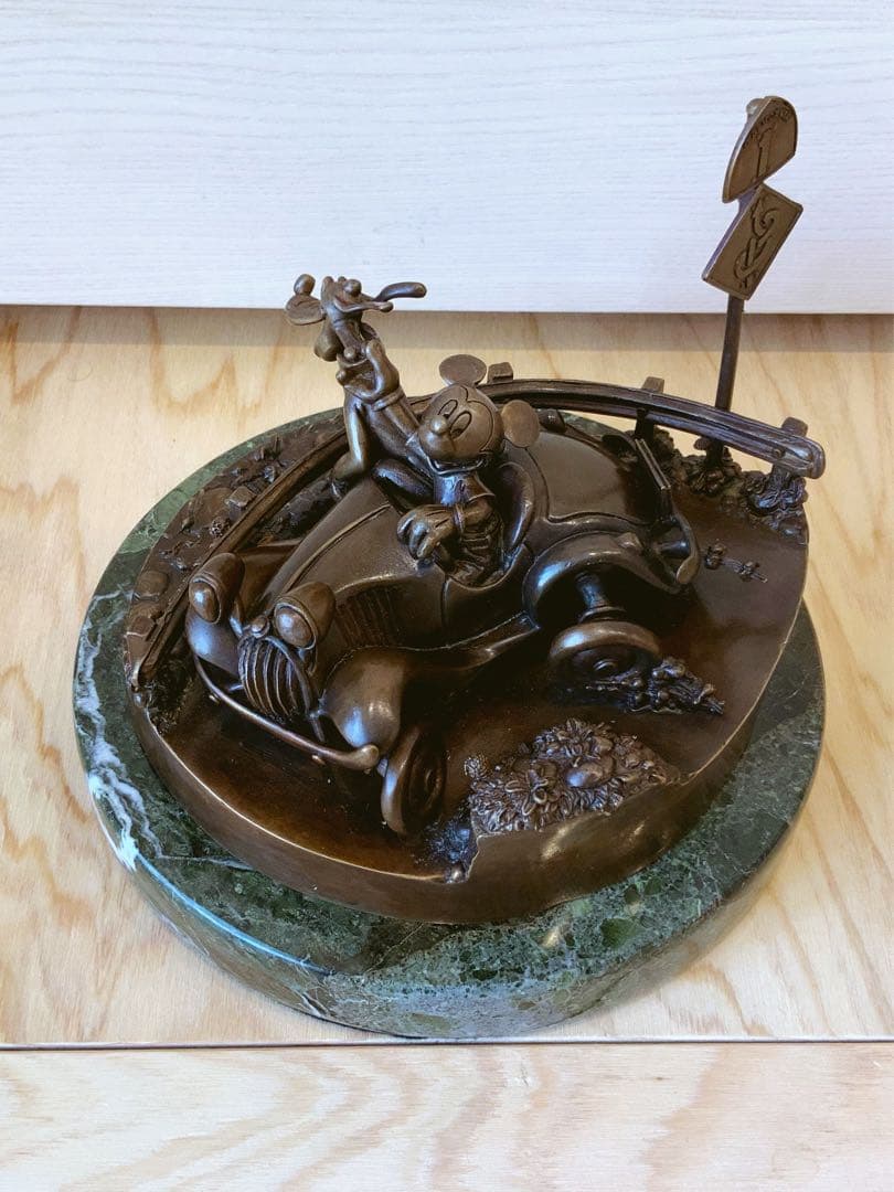 ディズニー限定ブロンズ像 ミッキー&プルート 25体 No.2 USA