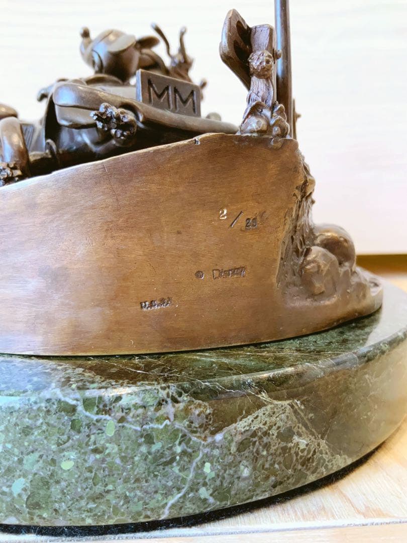 ディズニー限定ブロンズ像 ミッキー&プルート 25体 No.2 USA